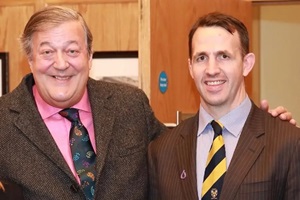 Stephen Fry and Ben Challacombe 